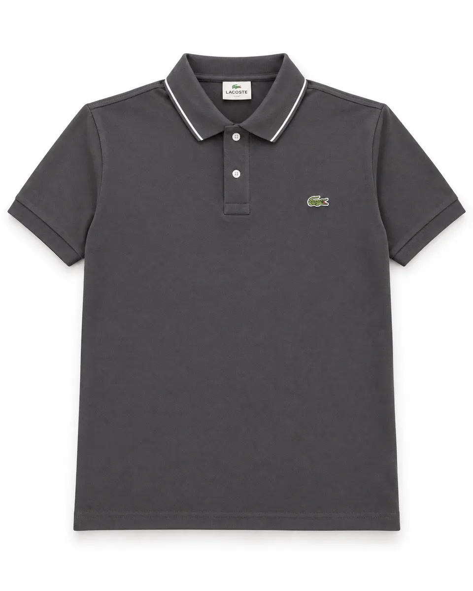 Grey collar polo tshirt