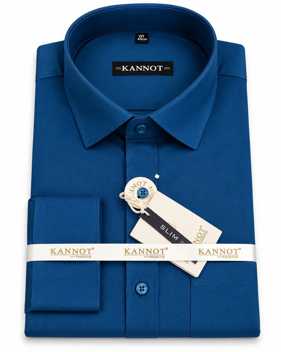 Peacock colour Formal Shirt